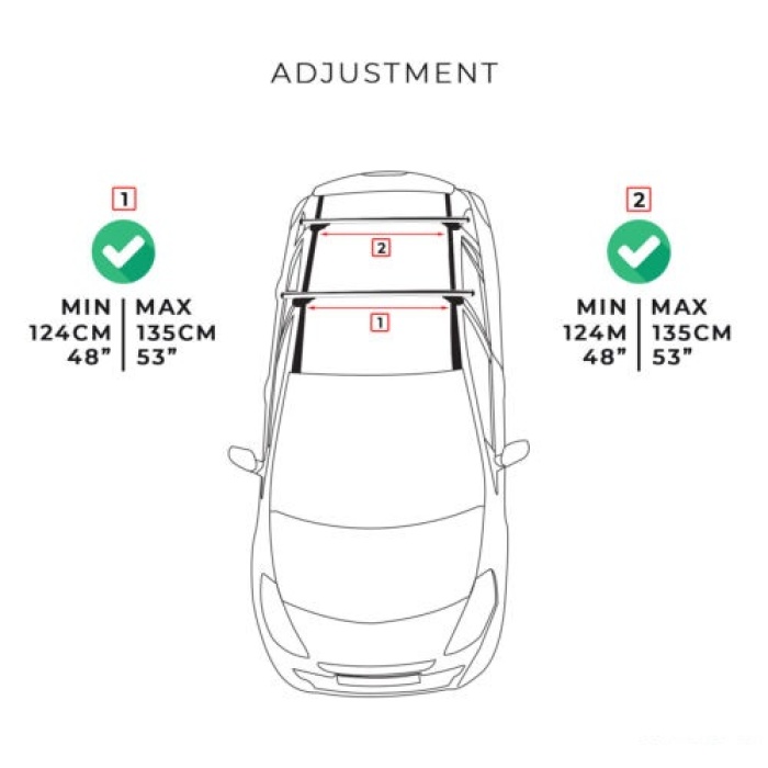 Bare transversale aluminiu Omtec Carry Tec – Dacia,  Jeep , Audi , BMW, Toyota , Volkswagen - imagine 7