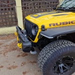 Bullbar HD Stubby - Bara fata Jeep Wrangler JL, JK , Gladiator JT , Otel, Rival (Full Kit) - imagine 7