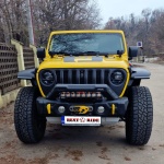 Bullbar HD Stubby - Bara fata Jeep Wrangler JL, JK , Gladiator JT , Otel, Rival (Full Kit) - imagine 6