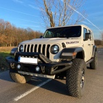 Bullbar HD Wide - Bara fata Jeep Wrangler JL, JK, Gladiator JT, Otel, Rival (Full Kit) - imagine 7