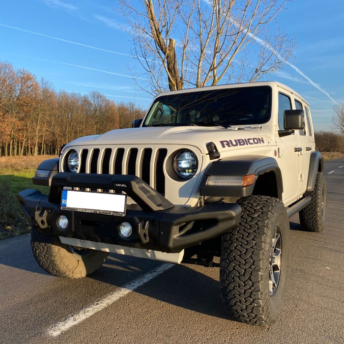 Bullbar HD Wide - Bara fata Jeep Wrangler JL, JK, Gladiator JT, Otel, Rival (Full Kit) - imagine 7
