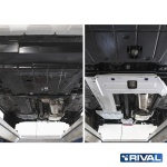 Scut protectie conducte combustibil Dacia Duster 2010 -> aluminiu 4mm, Rival - imagine 4