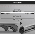 Bare transversale Dacia Duster 2018 -> Omtec Aluminiu - imagine 5
