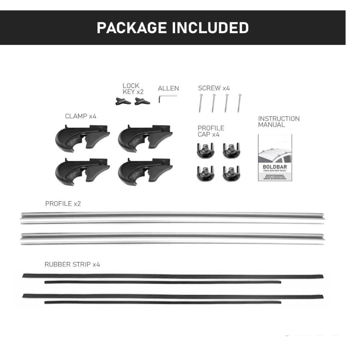Bare transversale aluminiu Omtec Carry Tec – Porsche , Volvo , Nissan , Renault , Kia , Mitsubishi - imagine 5