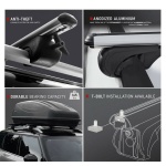 Bare transversale aluminiu Omtec Carry Tec – Seat, Scoda, Mercedes-Benz , Volkswagen ,  Opel - imagine 6