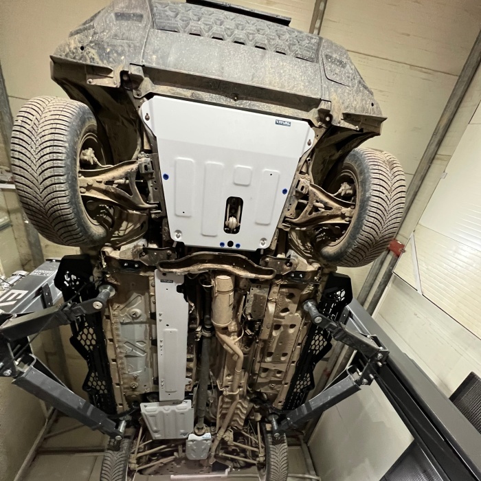 Scut protectie conducte combustibil Dacia Duster 2010 -> aluminiu 4mm, Rival - imagine 2