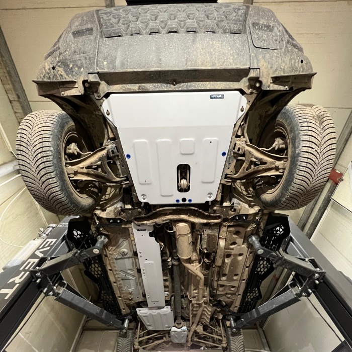Scut protectie conducte combustibil Dacia Duster 2010 -> aluminiu 4mm, Rival - imagine 3