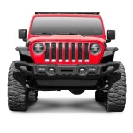 Bullbar HD, Bara fata Wide cu placa troliu pentru Jeep Wrangler JK, JL ,Gladiator JT, Otel, Rival - imagine 2
