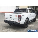 Bullbar HD, Bara spate Ford Ranger 2011-2022 Din aluminiu, fara LED, Rival - imagine 2