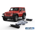 Scut Complet Jeep Wrangler JK 2007- Rival motorizare 2-Usi doar 2,8 Diesel ,CRD doar, aluminiu 6 mm grosime - imagine 2