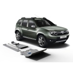 Kit 4 Scuturi protectie Dacia Duster 2010-2018, Aluminiu, Rival 3mm