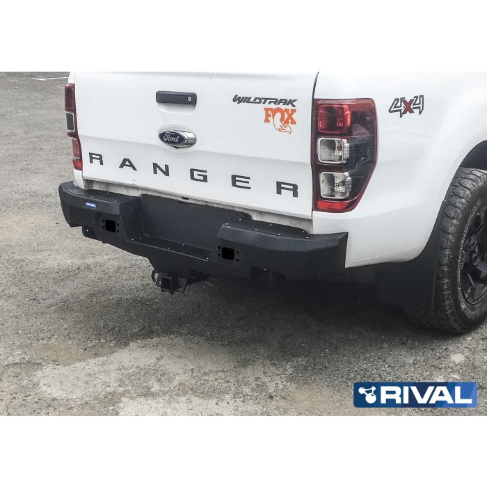 Bullbar HD, Bara spate Ford Ranger 2011-2022 Din aluminiu, fara LED, Rival - imagine 3