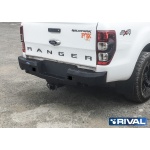 Bullbar HD, Bara spate Ford Ranger 2011-2022 Din aluminiu, Cu LED, Rival - imagine 3