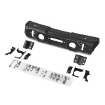 Bullbar HD,  Bara fata Stubby cu placa troliu, Jeep Wrangler JK, JL, Gladiator JT, Otel, Rival