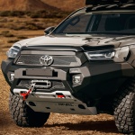 BullBar HD fata Toyota Hilux Executive / Invincible 2021- prezent , cu LED , Aluminiu , 6mm , Rival - imagine 2