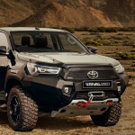 BullBar HD fata Toyota Hilux Executive / Invincible 2021- prezent , cu LED , Aluminiu , 6mm , Rival - imagine 3