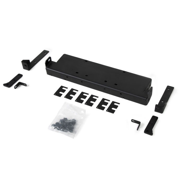 Bullbar HD, Bara fata Wide cu placa troliu pentru Jeep Wrangler JK, JL ,Gladiator JT, Otel, Rival - imagine 4