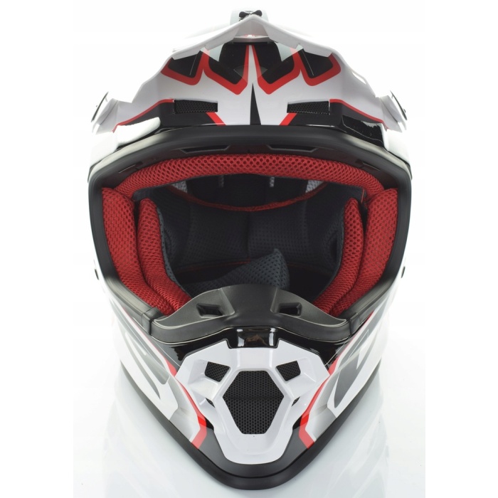 Casca Moto - ATV Off road LS2 MX456 COMPASS  Rosu - Alb   Marimea XL - imagine 8