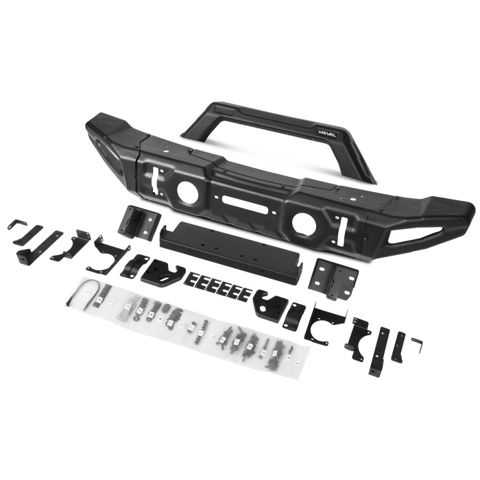 Lightbar pentru Bara fata Jeep Wrangler JL 2018-2022, JK 2007-2018, Gladiator JT 2018-2022 , otel ,Rival - imagine 2