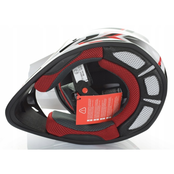 Casca Moto - ATV Off road LS2 MX456 COMPASS  Rosu - Alb   Marimea XL - imagine 5