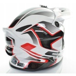 Casca Moto - ATV Off road LS2 MX456 COMPASS  Rosu - Alb   Marimea XL - imagine 2