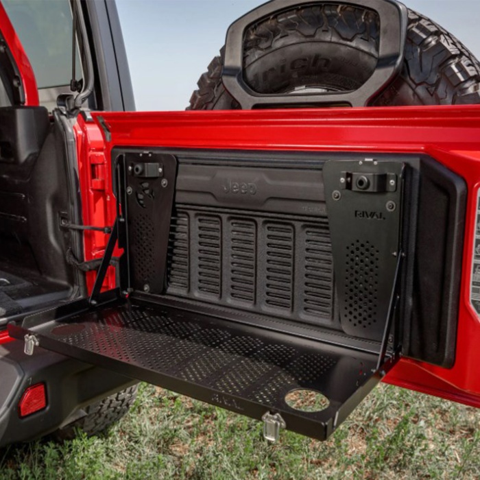 Masa plianta usa spate Jeep Wrangler JL, Aluminiu, Rival - imagine 5