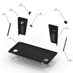 Masa plianta usa spate Jeep Wrangler JL, Aluminiu, Rival - imagine 9