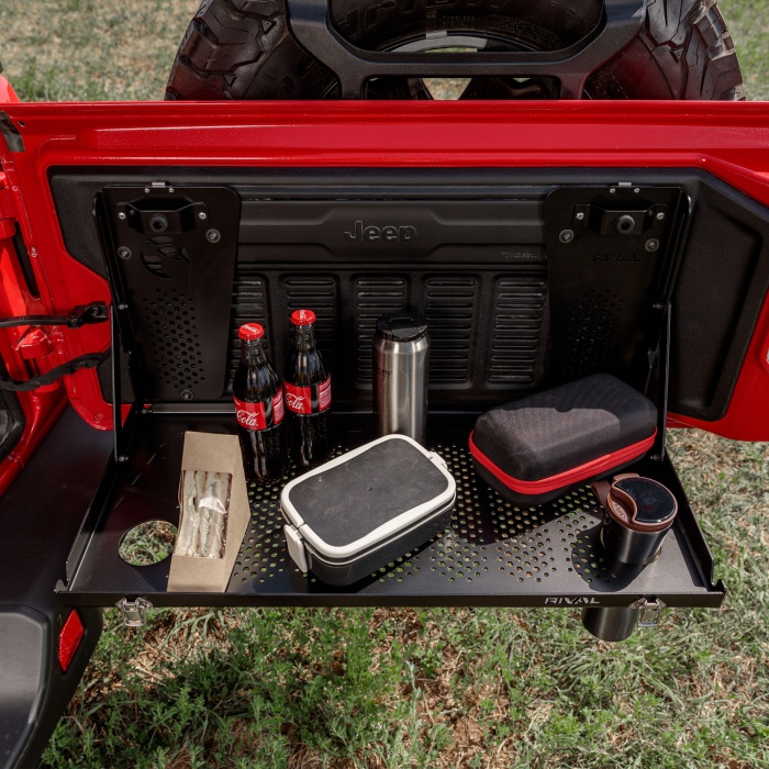 Masa plianta usa spate Jeep Wrangler JL, Aluminiu, Rival - imagine 4