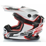 Casca Moto - ATV Off road LS2 MX456 COMPASS  Rosu - Alb   Marimea XL - imagine 7