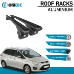 Bare Transversale Ford Grand C-Max [2010-2019] Omtec Aluminiu - Negru - imagine 2