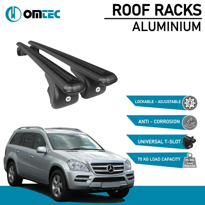 Bare Transversale Mercedes Gl-Class [2006-2012] Omtec Aluminiu - Negru - imagine 2