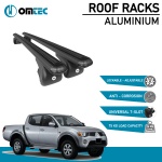 Bare Transversale Mitsubishi L200 [2005-2015] Omtec Aluminiu - Negru - imagine 2