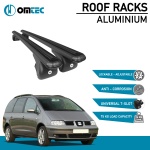 Bare Transversale Seat Alhambra [1996-2010] Omtec Aluminiu - Negru - imagine 2