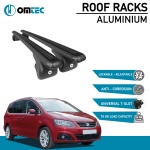 Bare Transversale Seat Alhambra [2010-2020] Omtec Aluminiu - Negru - imagine 2