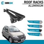 Bare Transversale Citroen C3 Xtr [2002-2009] Omtec Aluminiu - Negru - imagine 2