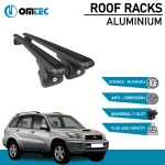 Bare Transversale Toyota Rav4 [2000-2004] Omtec Aluminiu - Argintiu - imagine 2