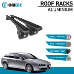 Bare Transversale Alfa Romeo 159 Sportswagon [2007-2011] Omtec Aluminiu - Negru - imagine 2