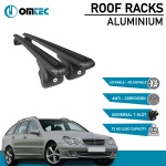 Bare Transversale Mercedes C Class [2001-2007] Omtec Aluminiu - Negru - imagine 2