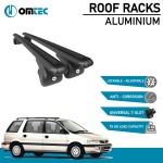 Bare Transversale Mitsubishi Chariot [1992-1996] Omtec Aluminiu - Negru - imagine 2