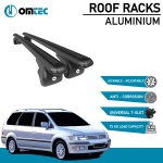 Bare Transversale Mitsubishi Space Wagon [1998-2004] Omtec Aluminiu - Negru - imagine 2