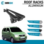 Bare Transversale Opel Agila [2000-2008] Omtec Aluminiu - Negru - imagine 2