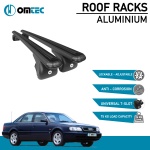 Bare Transversale Audi A6 [1994-1997] Omtec Aluminiu - Negru - imagine 2