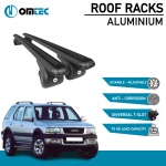 Bare Transversale Opel Frontera [1998-2004] Omtec Aluminiu - Negru - imagine 2