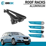Bare Transversale Seat Exeo [2009-2012] Omtec Aluminiu - Negru - imagine 2