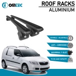 Bare Transversale Skoda Praktik [2007-2015] Omtec Aluminiu - Negru - imagine 2