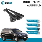 Bare Transversale Ssangyong Rexton [2001-2006] Omtec Aluminiu - Negru - imagine 2