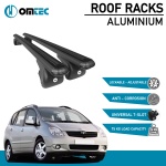 Bare Transversale Toyota Corolla Verso [2001-2004] Omtec Aluminiu - Negru - imagine 2