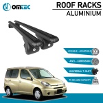 Bare Transversale Toyota Funcargo [1999-2005] Omtec Aluminiu - Negru - imagine 2