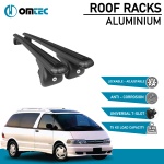 Bare Transversale Toyota Previa [1990-1999] Omtec Aluminiu - Negru - imagine 2