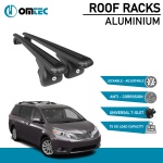 Bare Transversale Toyota Siena [2011-2020] Omtec Aluminiu - Negru - imagine 2